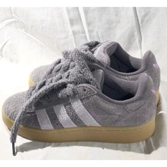 Size 8 - Adidas Campus 00s Trace Grey Preloved Purple Teddy bear laces Deadsto - Picture 4 of 5